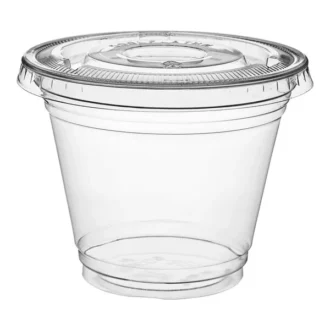 FLAT LIDS FOR 9 OZ PET CUP