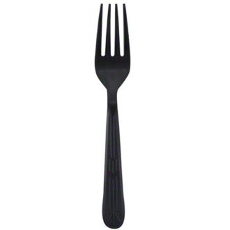 HEAVY DUTY WEIGHT PLASTIC FORK BLACK