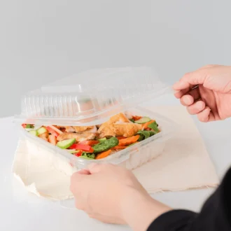 HINGED LID TO-GO CONTAINER