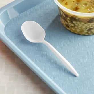 MEDIUM WEIGHT PLASTIC SOUP SPOON