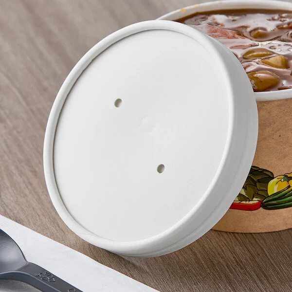 PAPER LID FOR PAPER FOOD CUP