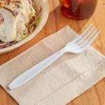 WHITE HEAVY WEIGHT PLASTIC FORK